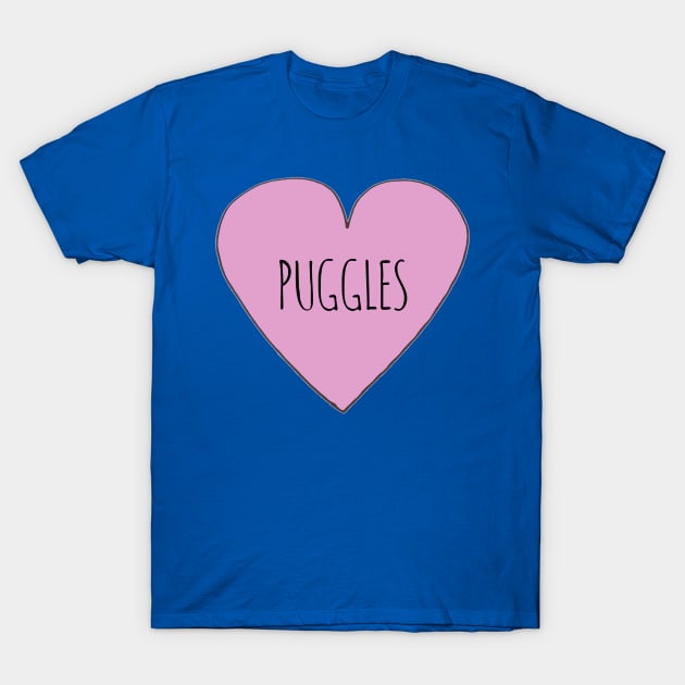 Puggle love T-Shirt by wanungara